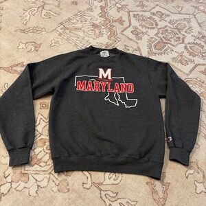 Champion University of Maryland dark grey crewneck sweatshirt